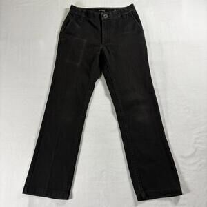 Brixton Mens 28x30 Fleet Pant Relaxed Fit Black Rugged Twill Skate Y2K Retro 90s